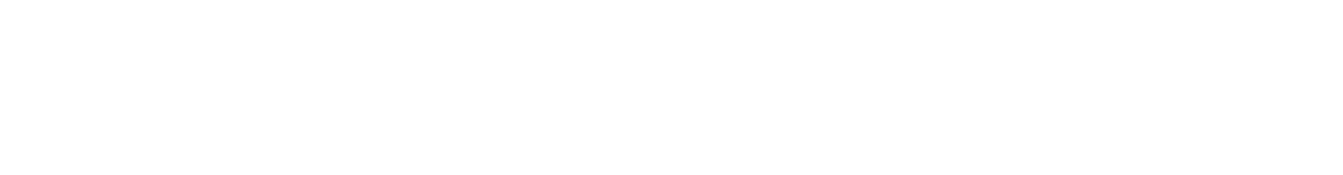 White logo on a brand blue background